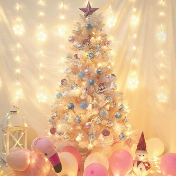 Cherry Blossom Gradient Pink Christmas Tree - Image 3