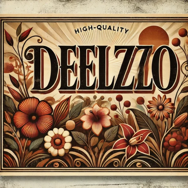 Delzzo Flowers Plants Abstract Retro Poster - Image 4